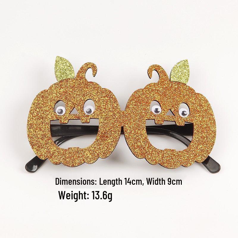 2025 Halloween Glasses Frames for Kids: Ghost Festival Party Prank Decorations & Photo Props