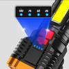 2pcs P7900 Super Bright Flashlight Rechargeable Waterproof Spotlight Lamp 300-1000m Range IPX6 Waterproof USB Charging Lamp