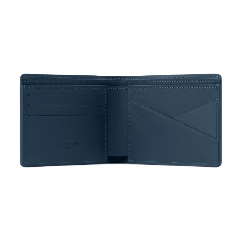 Louis Vuitton Multiple Monogram Shadow Leather Wallet Men Wallet Deep-Blue M29137