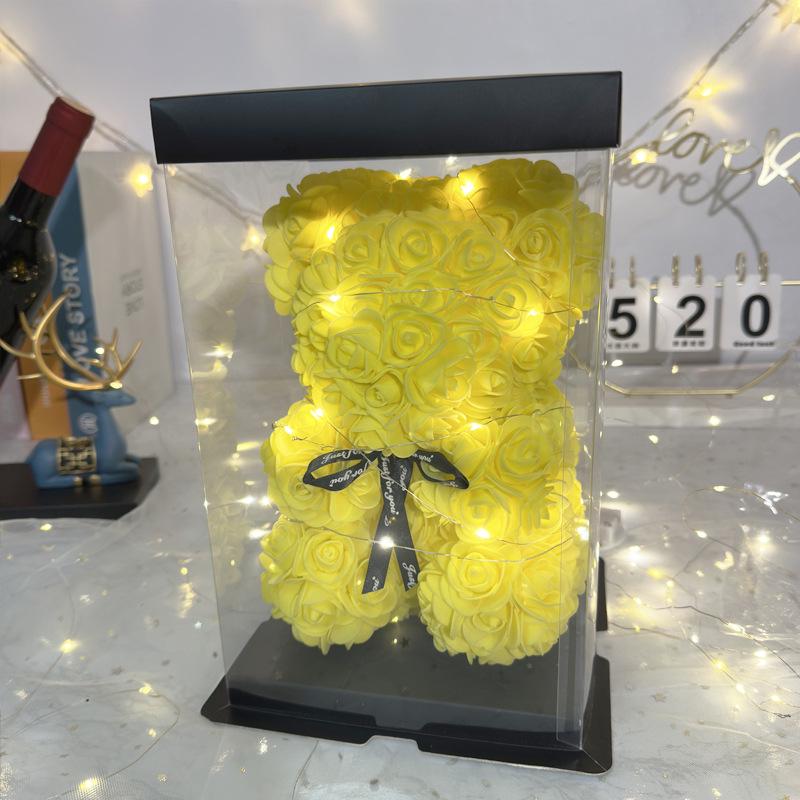 Eternal Rose Bear - Creative Foam Flower Gift for Valentine's, Mother's Day, or Birthday