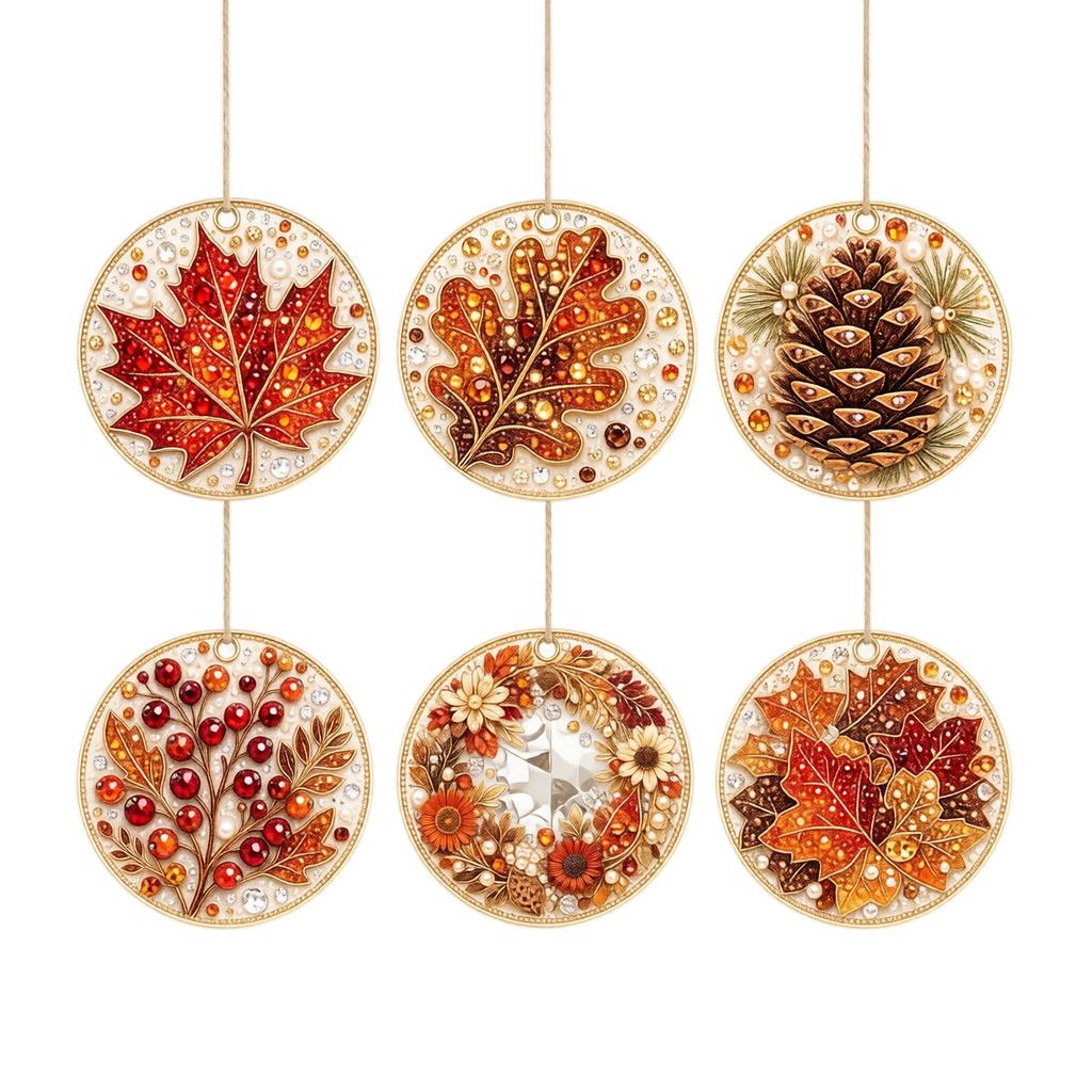 Fall Hanging Decorations Set - Themed Ornaments for Home, Wall, Door and Window