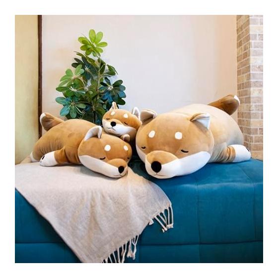 LIV HEART Body Pillow Premium Nemunemu Animals Shiba Inu Kotaro L Size (Total Length Approx. 73cm) Fluffy Chewy Stuffed Animal Pillow Gift 48768-44