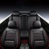 Universal Leather Car Seat Covers for SUVs  Sedans Trucks Breathable Elegant Easy-Clean Comfortable Fit Airbag Port Waterproof