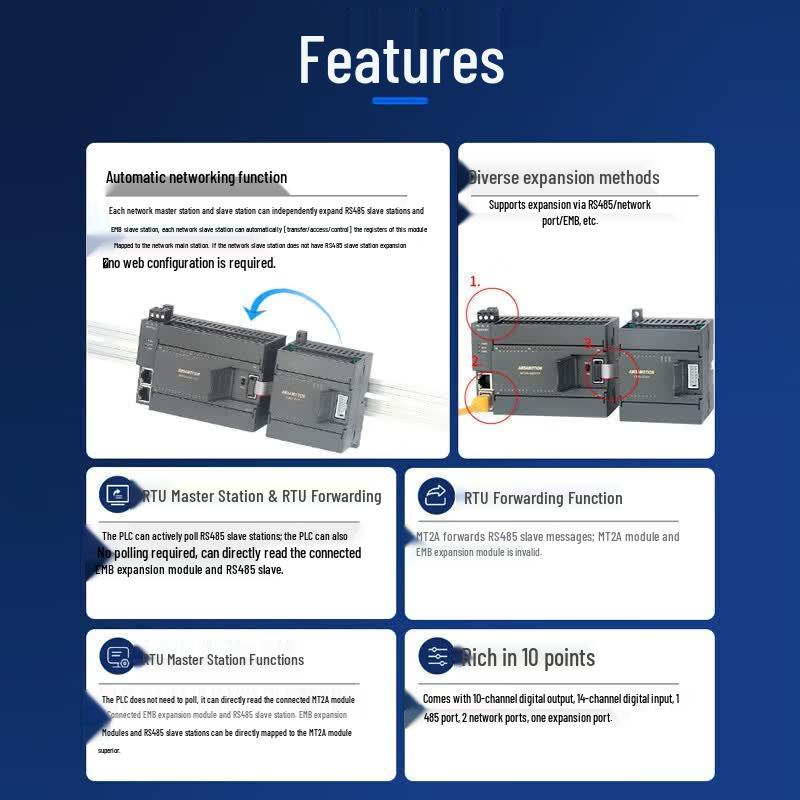 Aimoxun Multi-channel RS485 I/O Relay Expansion Module