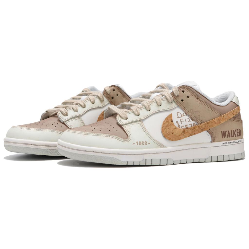 Nike Dunk Low Top Skateboard Shoes Men's Beige Umber HF5441-105(Teamfour-)