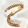 Personalized Partner Bracelet Made Of Stainless Steel Desired Bracelet For Couples Plate Pendant Christmas For Men
