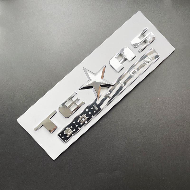 3D ABS Black Chrome Car Letters For Jeep Renegade Wrangler Patriot Texas Edition Logo Emblem Badge Trunk Sticker Accessories ALV1