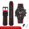 For Timex E-tide Compass Wrist Band T2N739 T2N720 T2N721 Convex Mouth 16mm Strap Waterproof Silicone Men's Watchband Bracelet