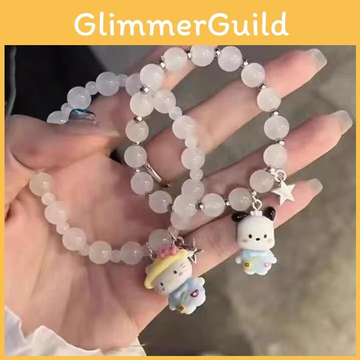 Cartoon Cute Cat Bracelets For Women Unique Stylish Handmade Geometric Jewelry