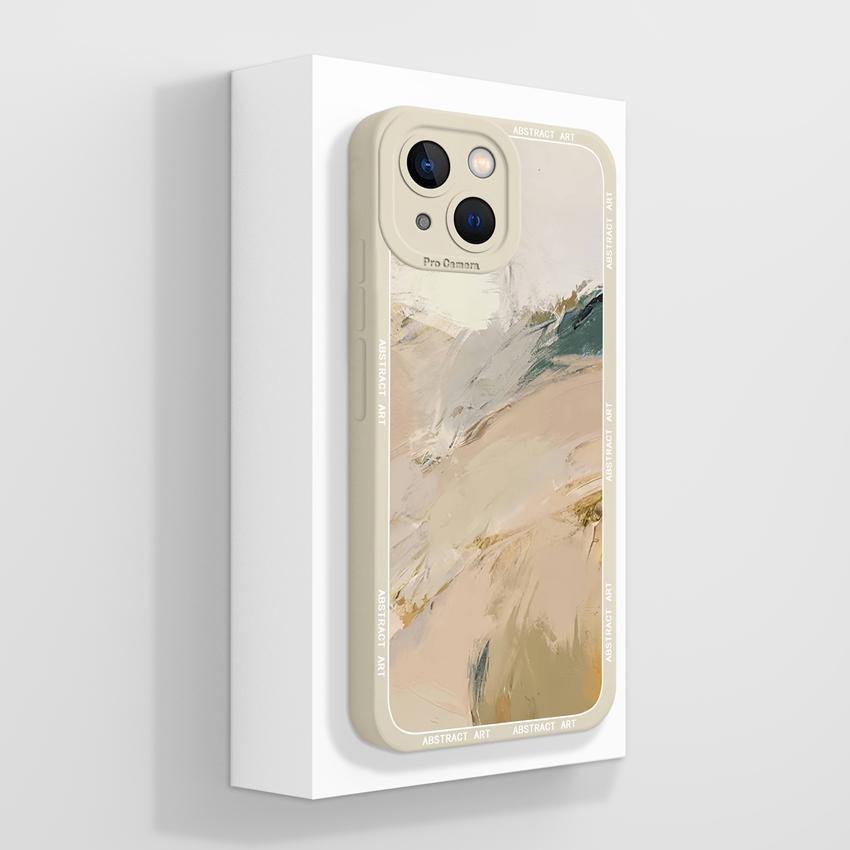 

Casing For iPhone 13 14 15 16 Mini Plus Pro Max 16e Fashion Graceful Plants Flowers Phone Cases Liquid Silicone Shockproof Protection For iPhone Shell iPhone 16e