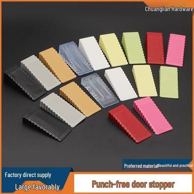 Windproof Non-Slip Door Stopper: Anti-Collision and Anti-Pinch Rubber Wedge