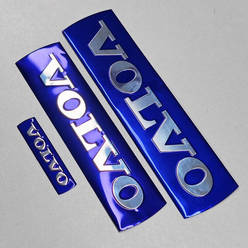 Accessori badge decorativi con lettere logo griglia anteriore auto adesivo volante adatto per Volvo C30 S40 S80 XC60 V90 C70 V60