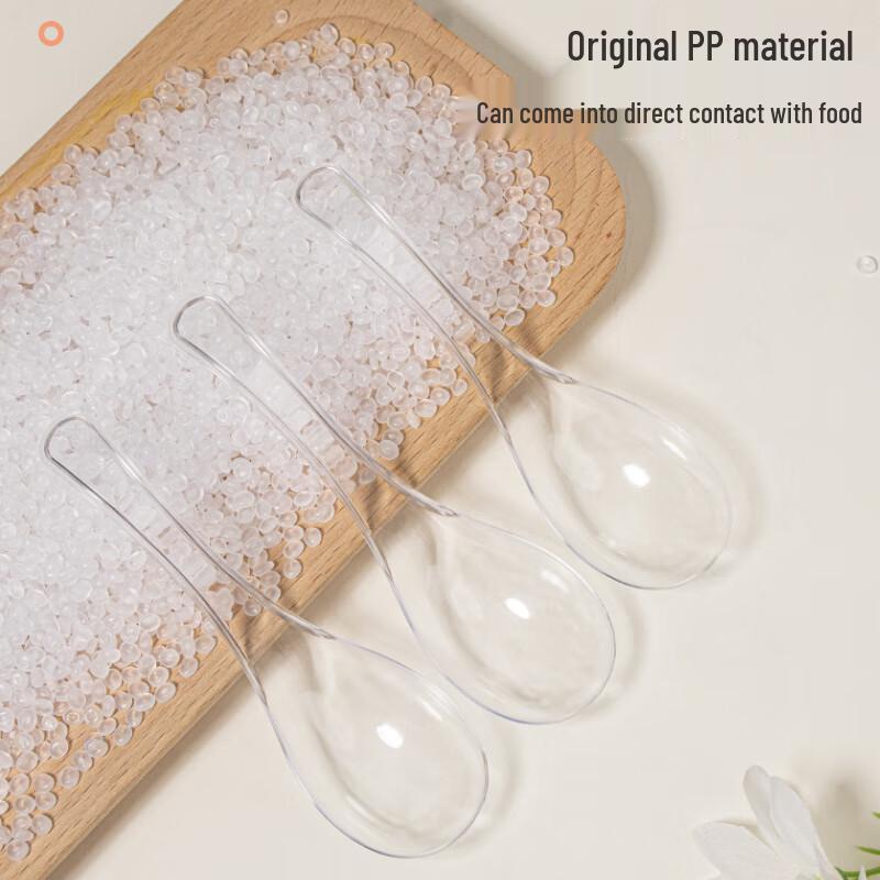 Transparent Disposable Hard Plastic Spoons