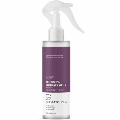 DERMATOUCH Rosemary Water Spray For Hair Growth (200 Ml) | Advance 2% Actives Rosemary, Redensyl, Hair Spray Mist for Hair Fall Control