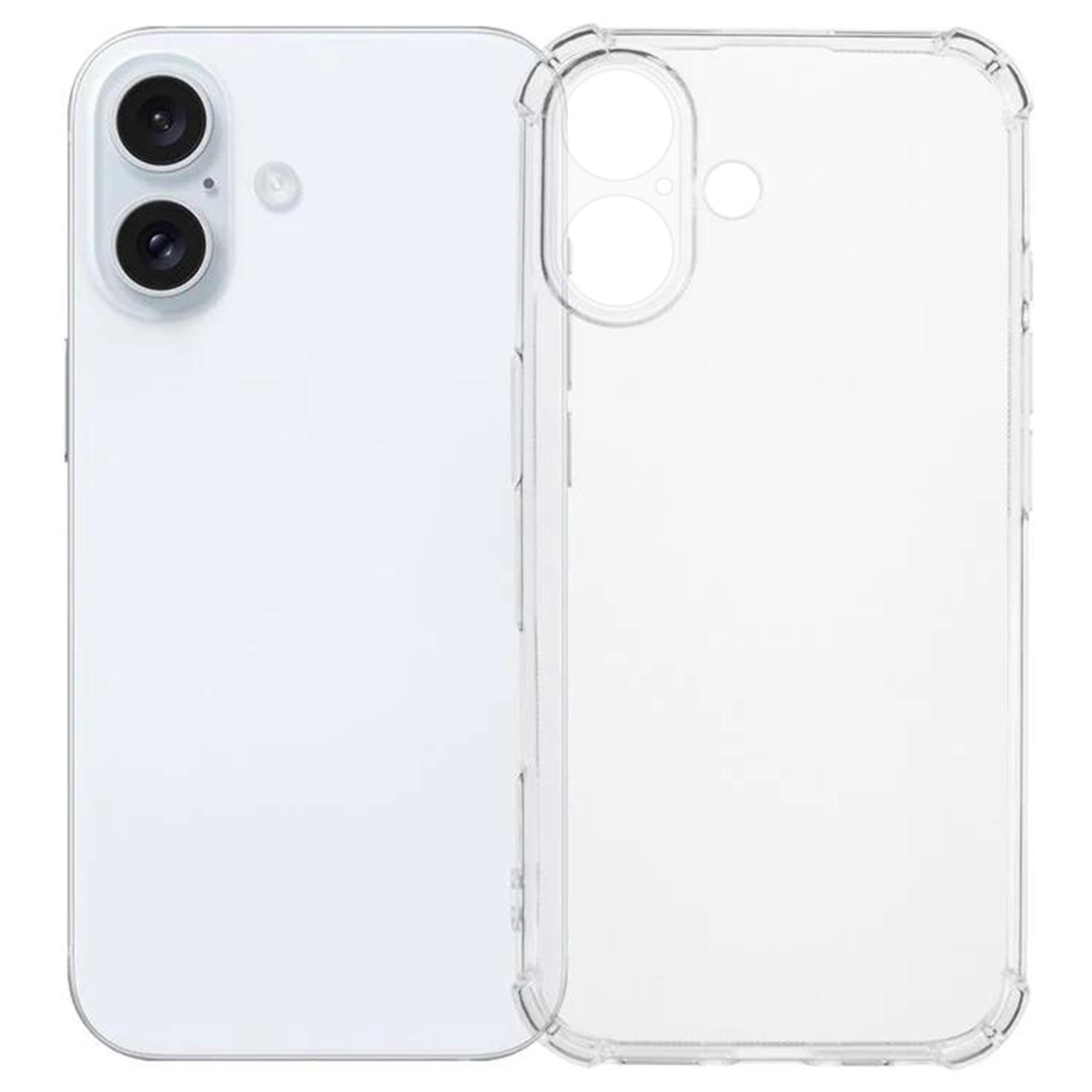 

KALEBOL KLB001 For iPhone 16 Case 1.5mm TPU Transparent Anti-Drop Phone Cover