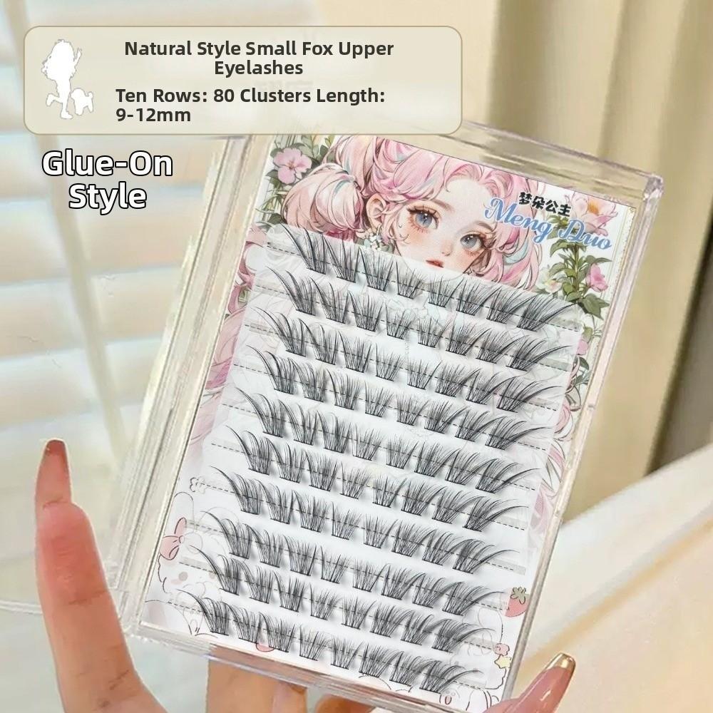 Self Adhesive/Without Glue 80 Clusters False Eyelashes Anime Style False Eyelashes  Daily/Party