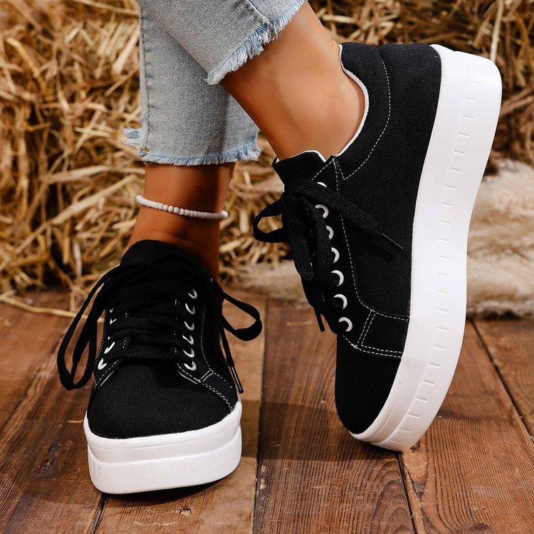 Fashion Women Sneakers  Fashion Casual Shoes Femme Summer Designer Sneakers Women Lace Up Platform Tennis Sport Shoes Female