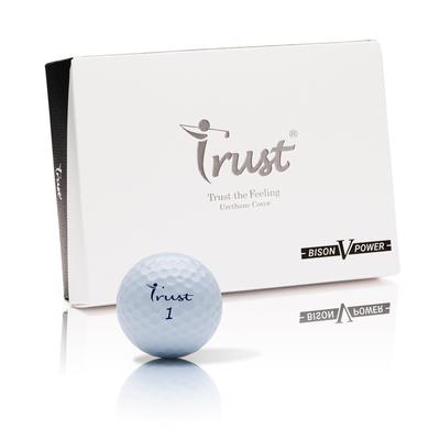 Trust Trust Golfball Bison V Power Fly Überwältigende Flugweite Bleibt dort stehen, wo Sie zielen Angenehme Haptik Urethan-Hülle Kompatibel mit Kopfgeschwindigkeiten