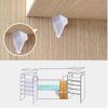 20 Pack 5 Millimeters White Shelf Support Peg, Durable Plastic Shelf Supports Pin Lightweight Cabinet Shelf Pegs, Transparent Shelf Holder Pins for