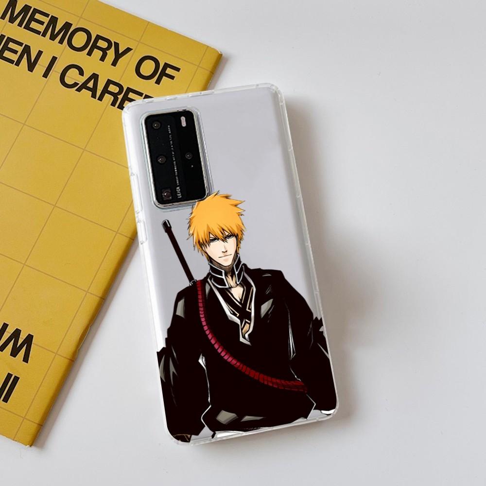 Anime Bleach Kurosaki Ichigo Phone Case for Samsung S10 20 22 23 A10 40 for Xiaomi10 Note10 for Huawei P50 20 Honor60 70