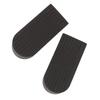 2 Pcs Door Stoppers Flexible Thick Skid Resistance Wearproof Large Black Security Door Stops for Bot
