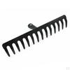Rake 0cm Wide 14 Heavy Duty Steel Replacement Lawn Leaves Black