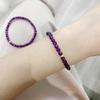 Stylish Purple Single-Circle Beaded Bracelet for Men and Women - Versatile and Lucky Jewelry Accessory