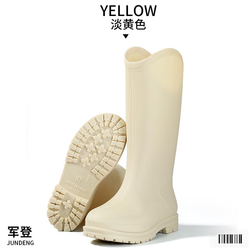 Rain shoes women's fashion non-slip rain boots adult water boots high cross-border water shoes waterproof boots long overshoes