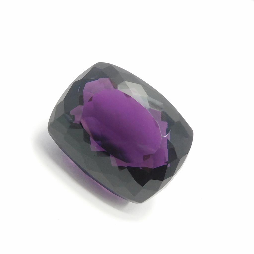 Natural Purple Amethyst Loose Gemstone 96.70 Ct Cushion Cut for Jewelry Making and Gem Collections