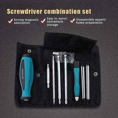 Multi-function Magnetic Screwdriver Kit Precision Screwdriver Tool With Phillips And Flat Head Hand Repair Tool Set