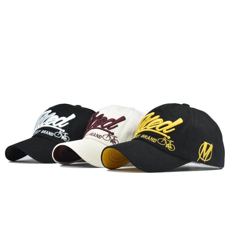 Popular Hat, Broken and Old Fired Large Letter Embroidered Letter Baseball Cap, Pure Cotton Hat