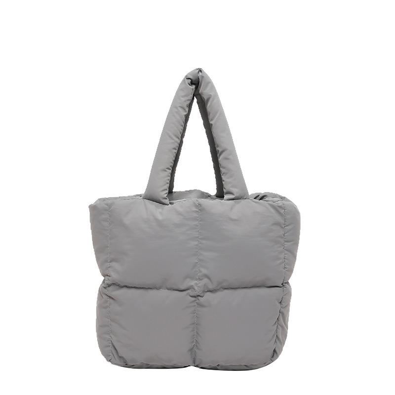 

Ручная сумка-ведро женская модная простая ромбовидная сумка через плечо летний нишевый тренд универсальная сумка-мессенджер серый