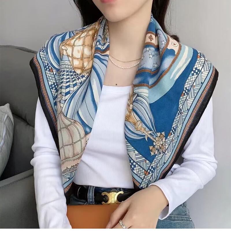 

Haoman Textile Linen Xiangyunsha Rectangular Scarf