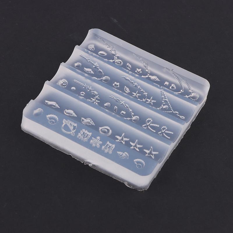 Cartoon Shell Chains Silicone Nail Mold Flower Nail Decorations Nails Diy Design High Quality Stereoscopic Stamping Plate Art