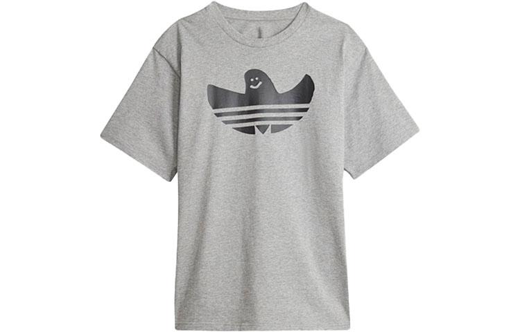 Adidas Originals SST T Shirts Unisex Heather Gray Crew Neck Moderate Straight Fit GL9956 XXS
