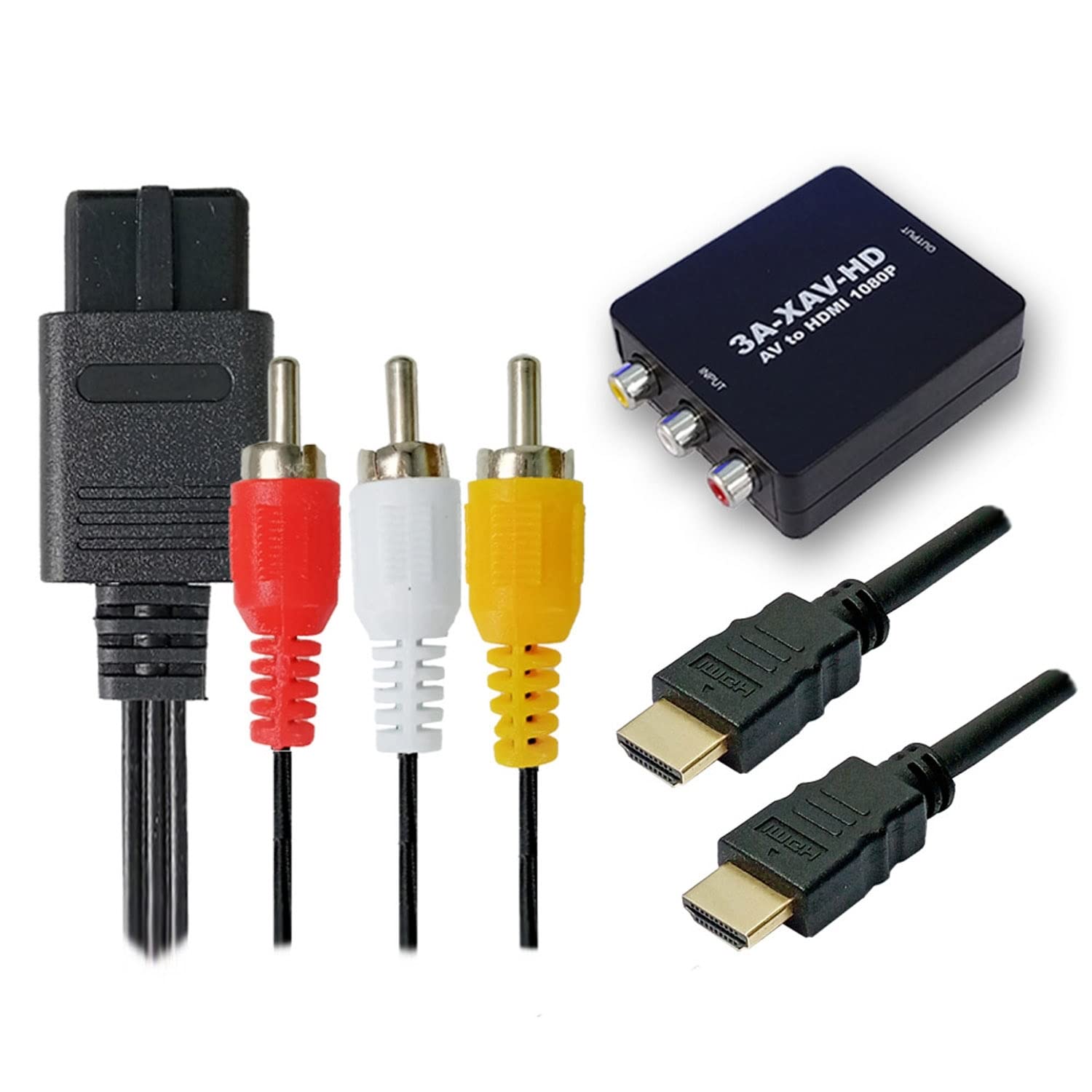 

3A Company SFC Cable HDMI Converter HDMI Cable Set with New and + + (Compatible Famicom, SFC, N64, GC) 3A-XAV-HD-SET
