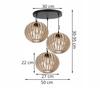 Modern wooden LED ceiling pendant lamp