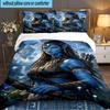 Ensemble de literie 3 pièces Ava-tar Adventure, Idéal pour 1 housse de couette et 2 taies d'oreiller, Parfait pour un cadeau de fan, Idéal pour la chambre à coucher, le dortoir