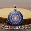 Mandala Levensbloem Tijd Dames Veelzijdige Mode Retro Hanger Ketting