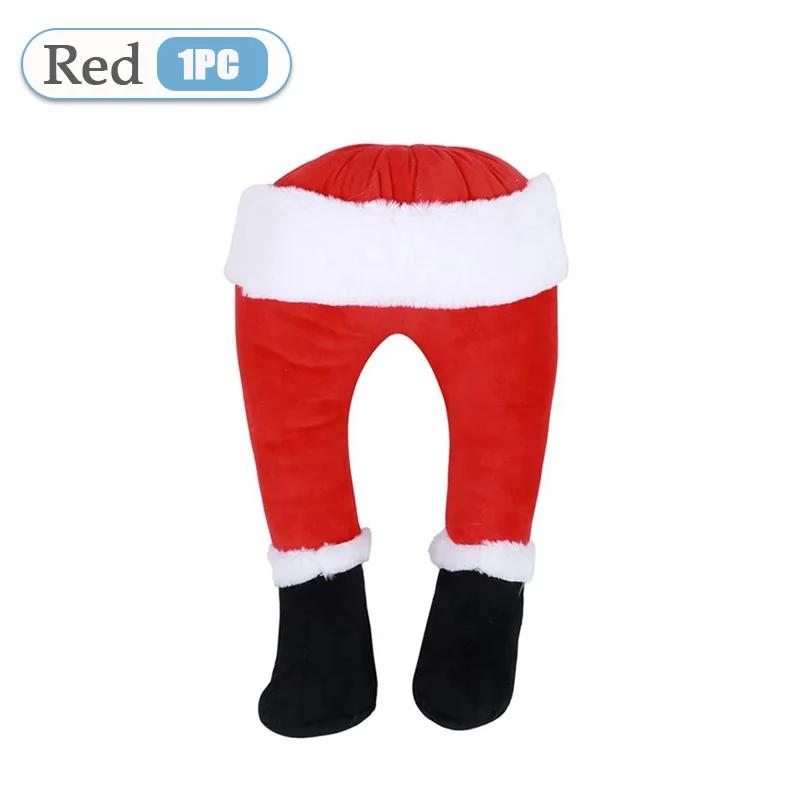 

1PC Santa Claus Legs Christmas Tree Decoration Plush Door Decor Santa Claus Elf Leg Christmas Decor for Home Hanging Ornaments