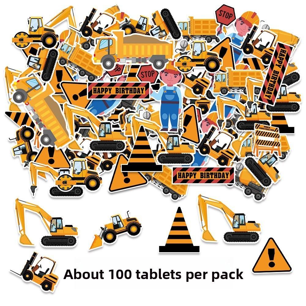 Engineering Party Vehicle Confetti Desktop Props For Children Birthday Decor