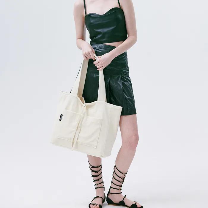 Puzzle reverse big bag _ivory