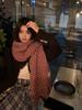 Xiaomi fall/winter cozy faux cashmere scarf - women's warm retro long shawl, korean style ins cold weather neck warmer for men
