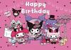 Sanrio Kuromi Themed Birthday Decoration Photography Background Girl 1st Birthday Background Suitable For Photography Studio