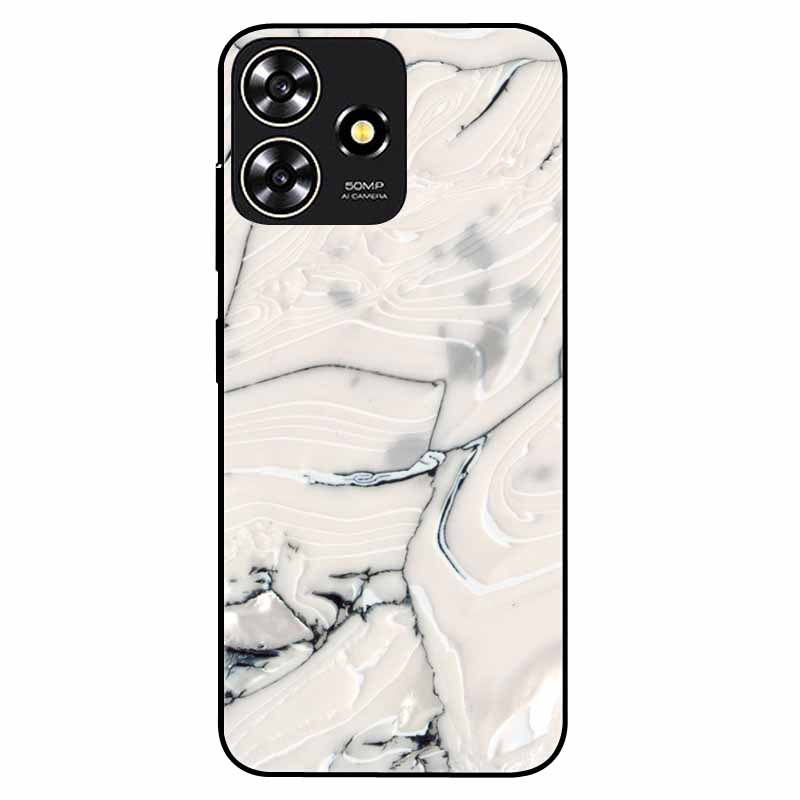 For ZTE Blade A73 4G Case 6.6'' Para Silicone Soft Cool Print Marble Phone Cover for ZTE BladeA73 A 73 4G Shockproof TPU Bags