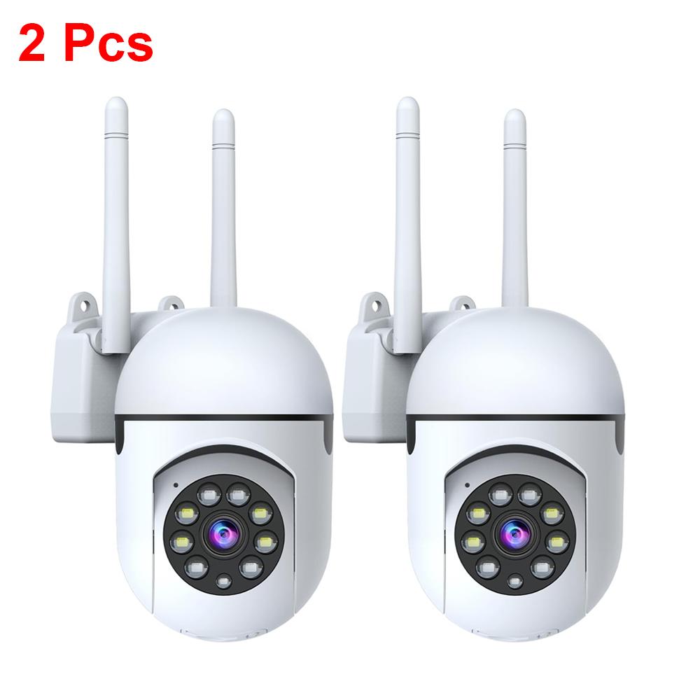 1/2/4 PCS 1080P Security Camera Wired, 2.4G/5G WiFi Home Surveillance Cam with 360° Pan/Tilt, Color Night Vision, Motion Detection, SD/Cloud Storage