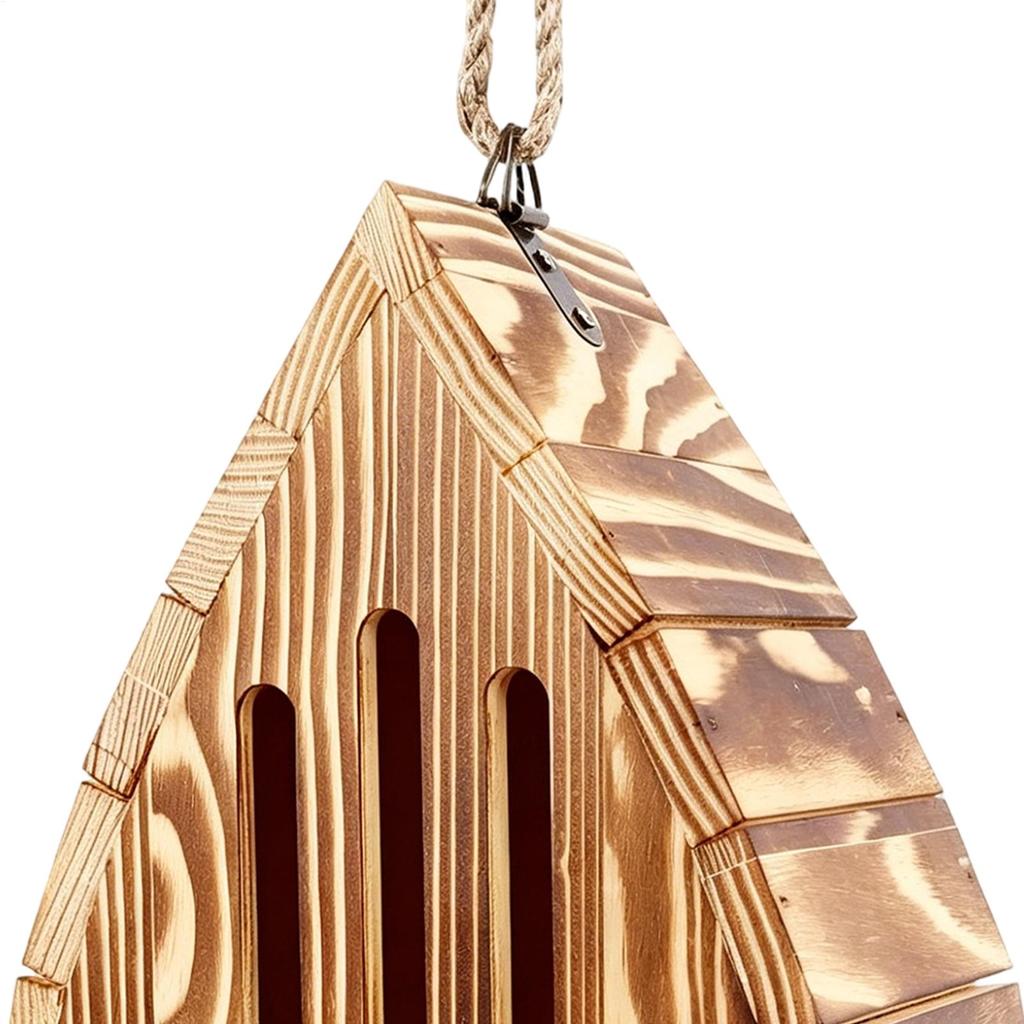 Butterfly Feeder For Garden Wooden Weather-Resistant Hangable Butterfly House Garden Decor For Backyard Balcony Yard Wedding