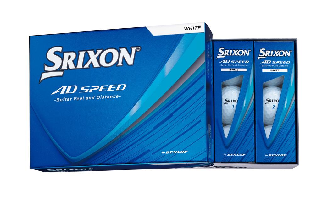 Dunlop Srixon AD SPEED4 Golf Balls, 2026 Model, 1 Dozen (12 Balls), White