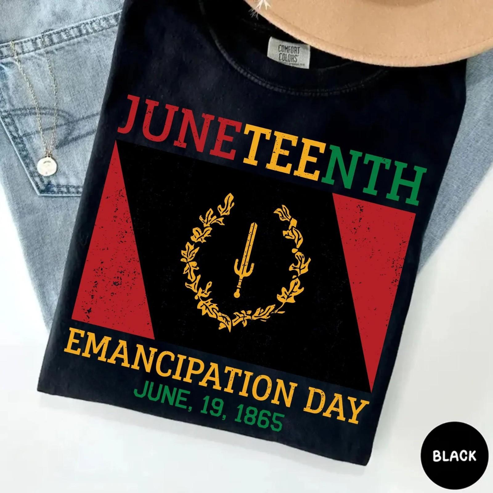 Juneteenth Freedom Day Shirt, Black American Heritage Tee, June 19 1865 T-Shirt XXXXL