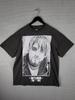 Kurt Cobain Nirvana T-shirt Size XL Big Face Double Sided Black Memorial Reprint Unisex T-Shirt